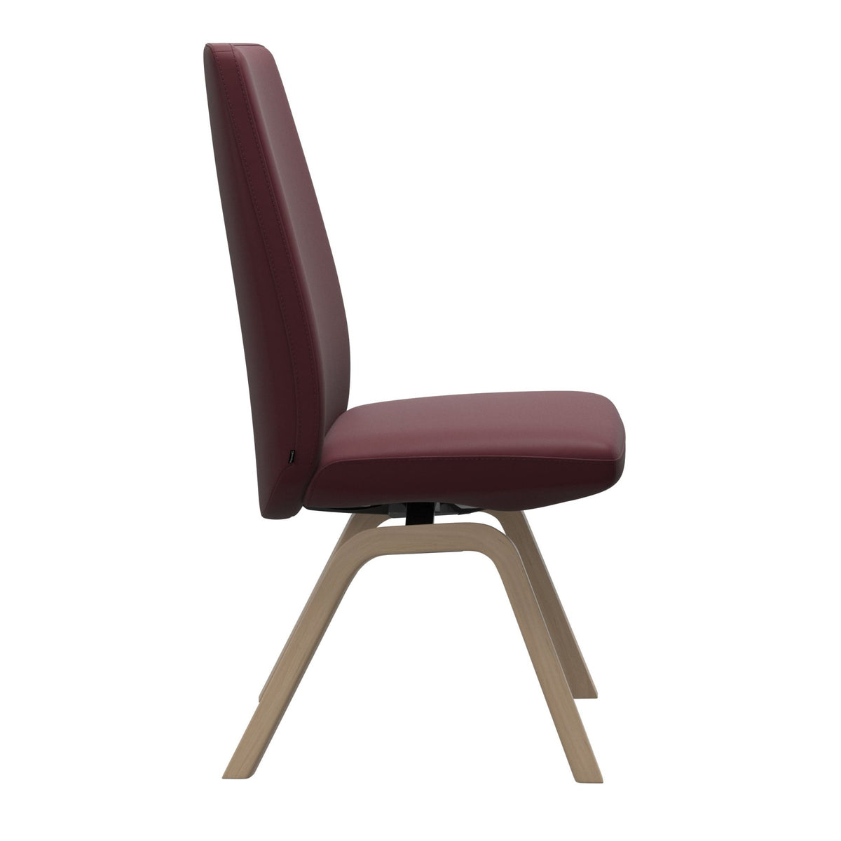Stressless Vanilla High Back Dining Chair with Contemporary Base