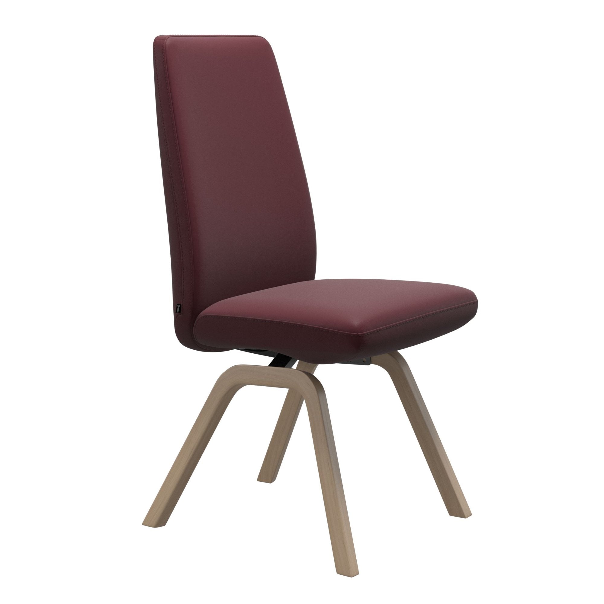 Stressless Vanilla High Back Dining Chair with Contemporary Base