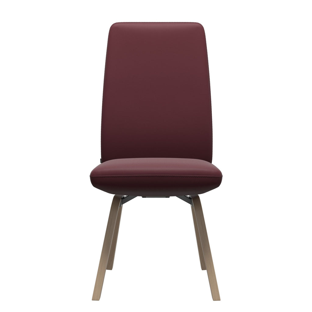 Stressless Vanilla High Back Dining Chair with Contemporary Base
