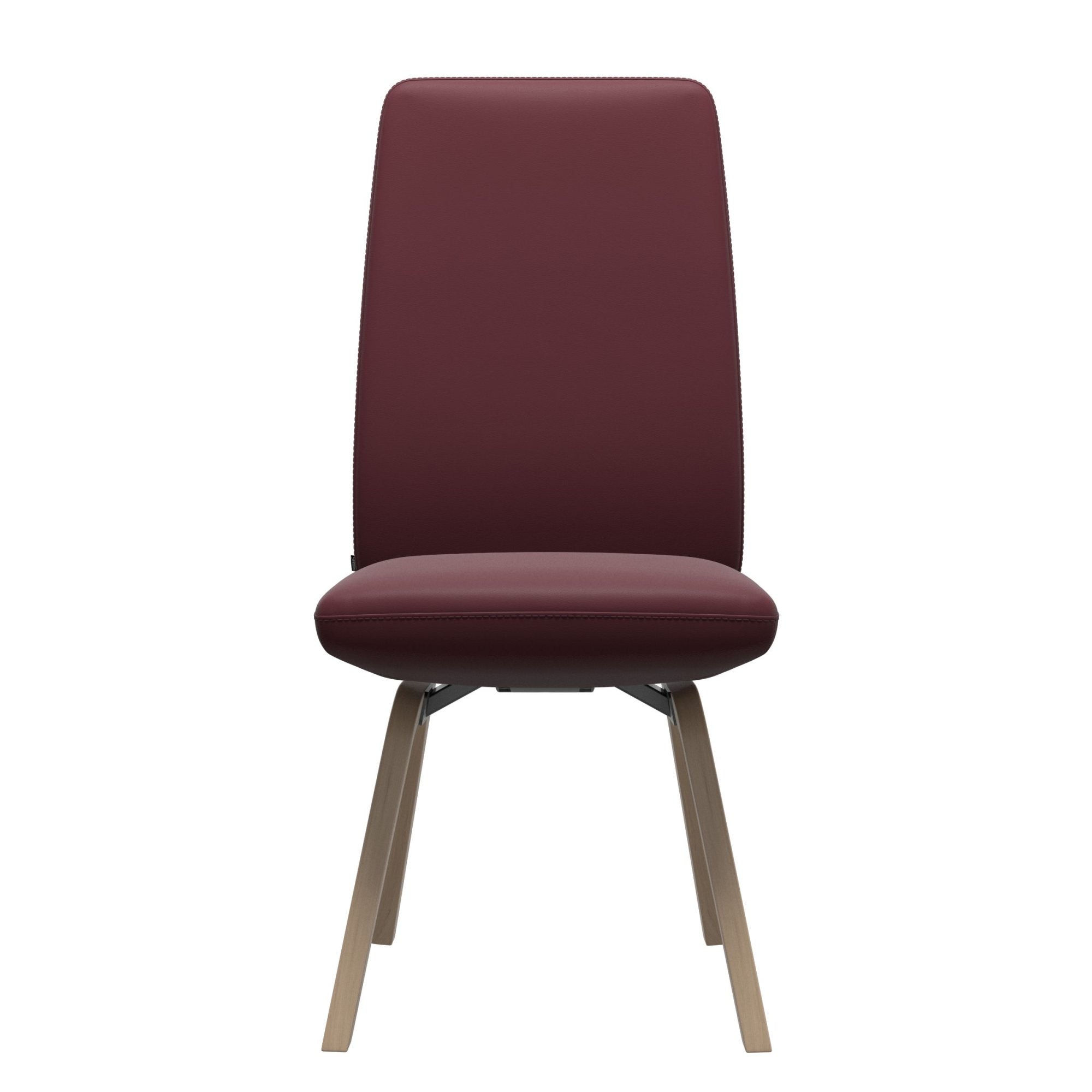 Stressless Vanilla High Back Dining Chair with Contemporary Base