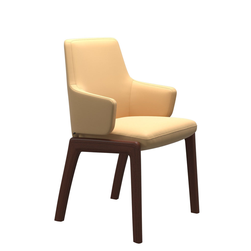 Stressless Vanilla Low Back Dining Chair with Traditional Base