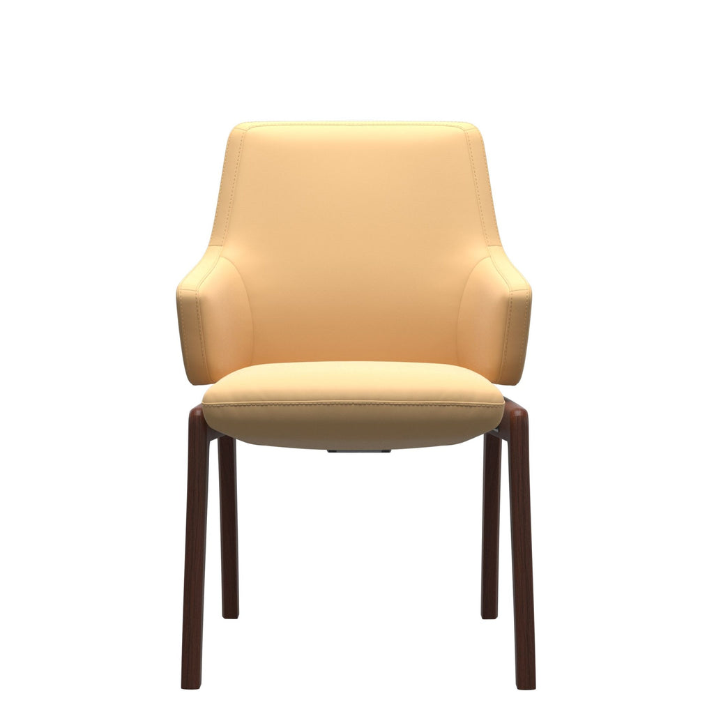 Stressless Vanilla Low Back Dining Chair with Traditional Base