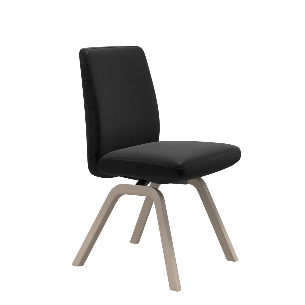 Stressless Vanilla Low Back Dining Chair with Contemporary Base