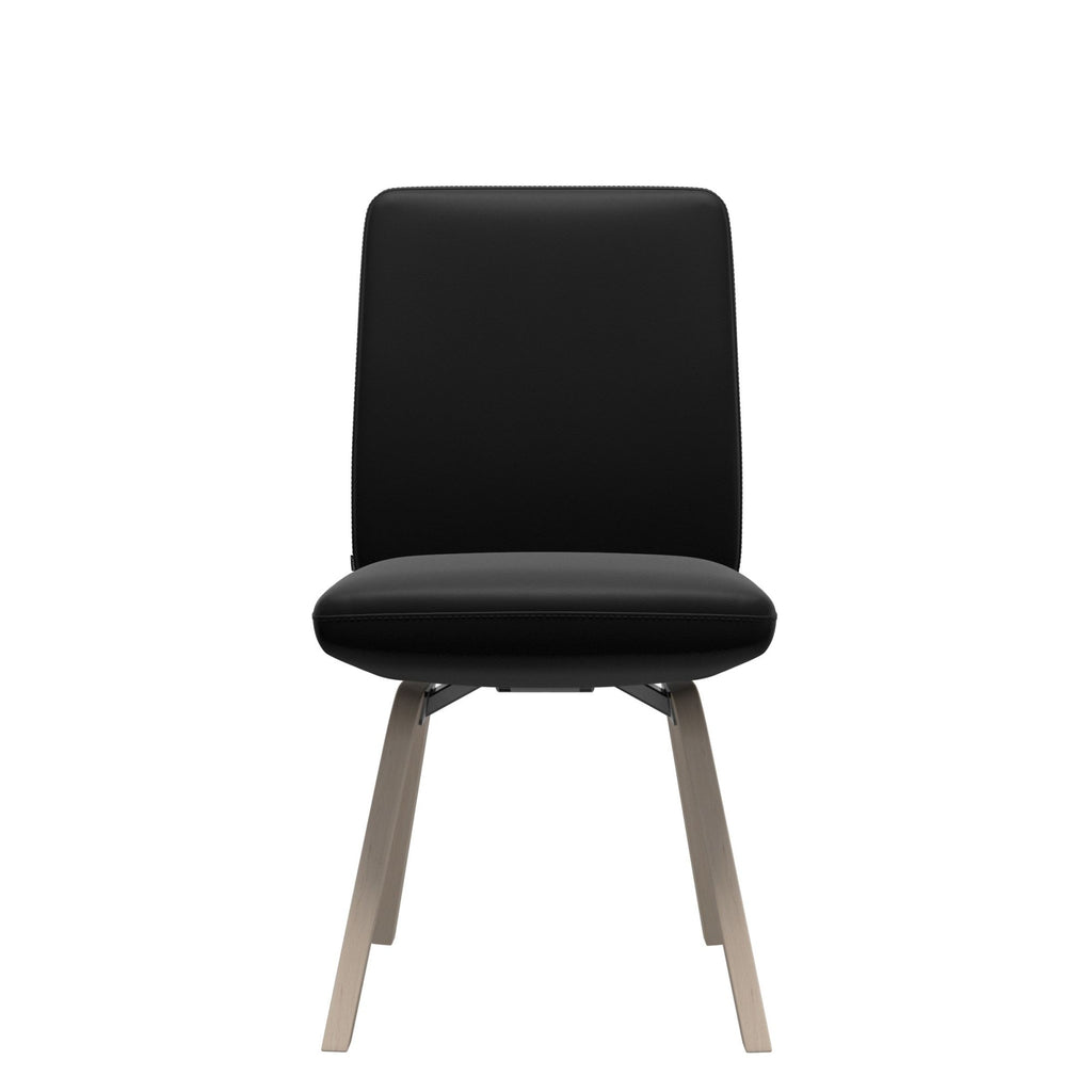 Stressless Vanilla Low Back Dining Chair with Contemporary Base