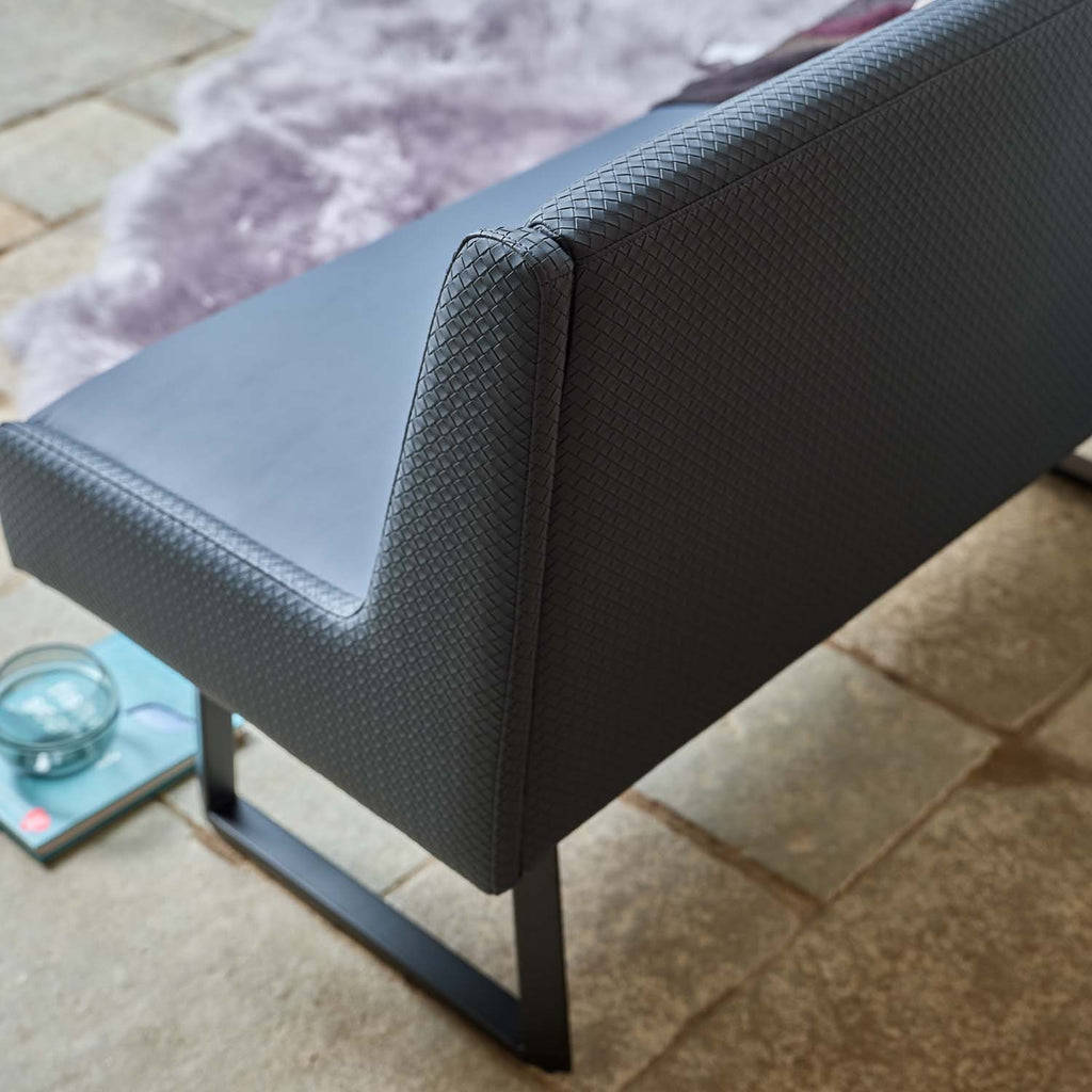 Jupiter Bench With Backrest in Navy