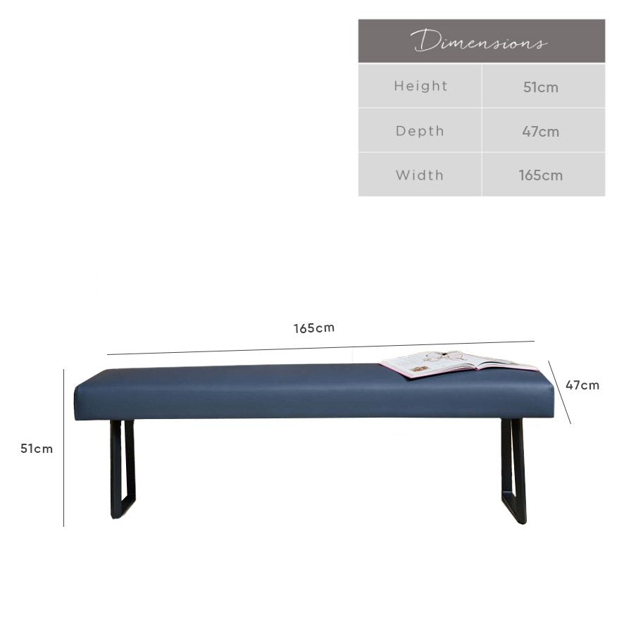 Jupiter Flat Bench in Navy