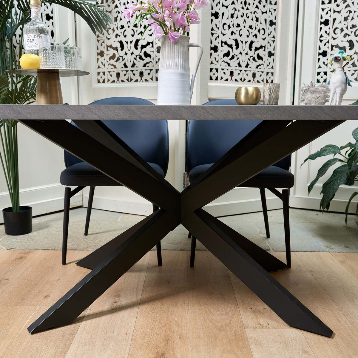 Jupiter Faux Concrete Dining Table 150cm