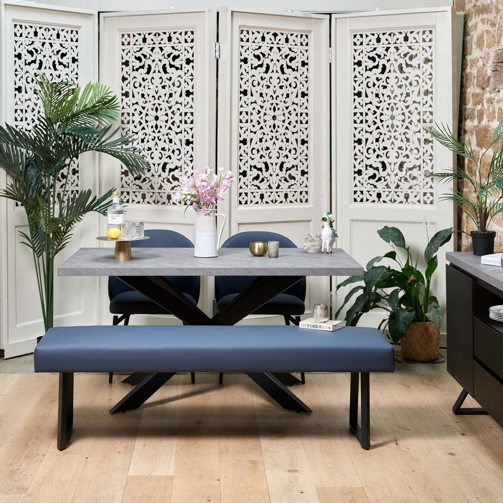 Jupiter Faux Concrete Dining Table 150cm