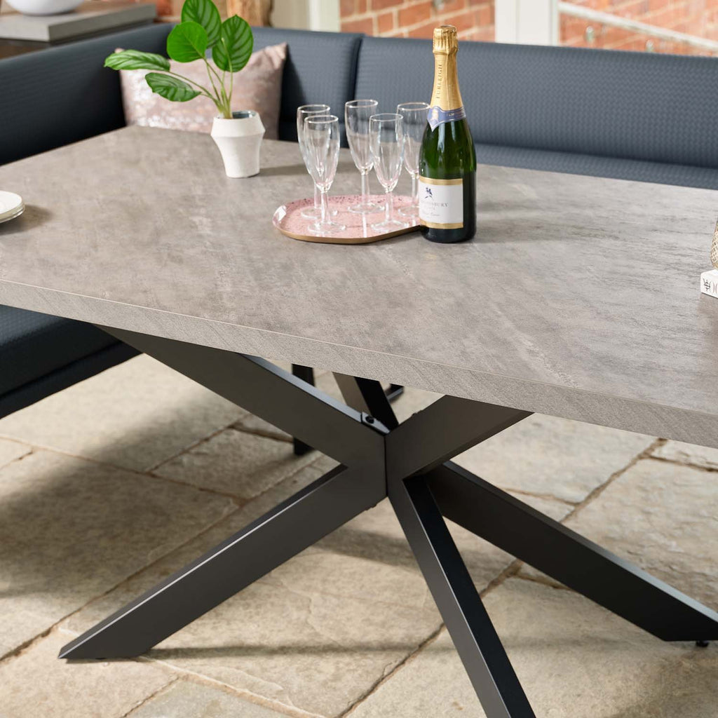 Jupiter Faux Concrete Dining Table 180cm