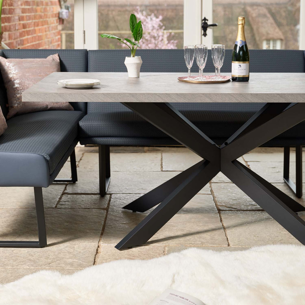 Jupiter Faux Concrete Dining Table 180cm