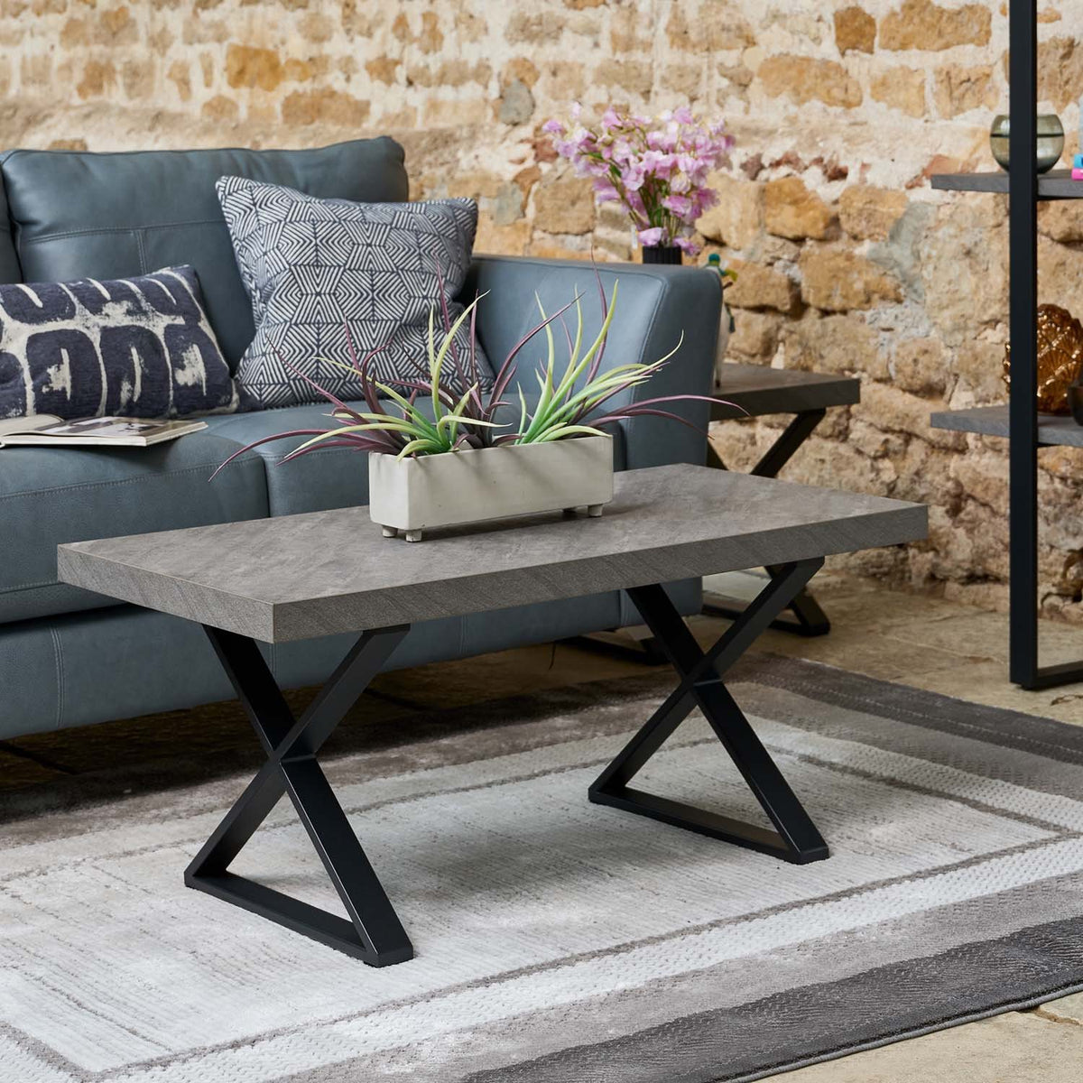 Jupiter Faux Concrete Coffee Table