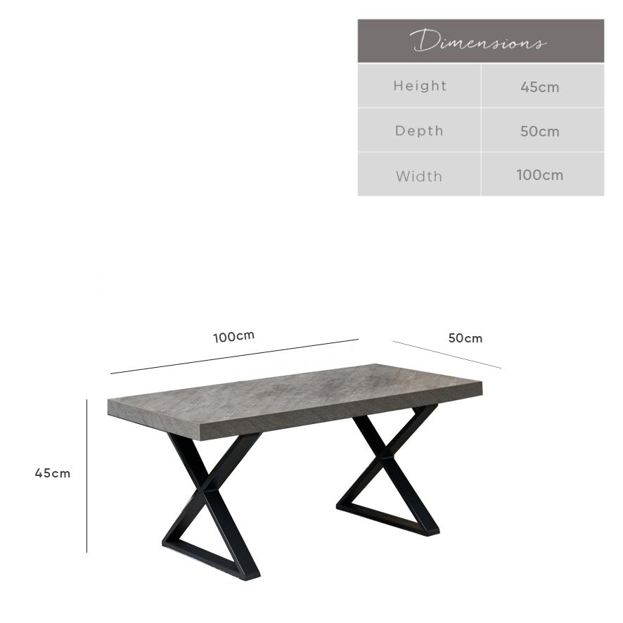 Jupiter Faux Concrete Coffee Table