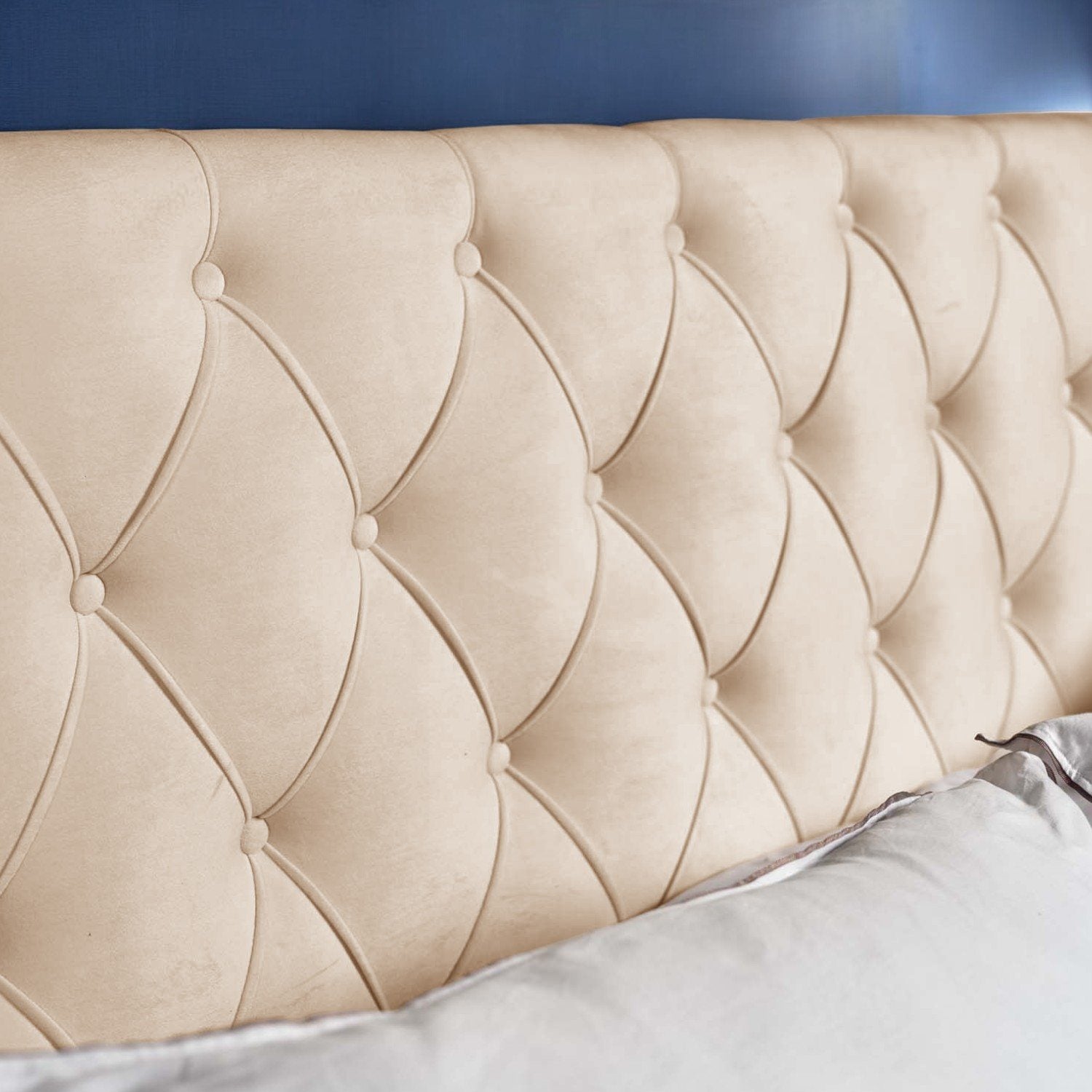 Lucille Double Bed - Cream