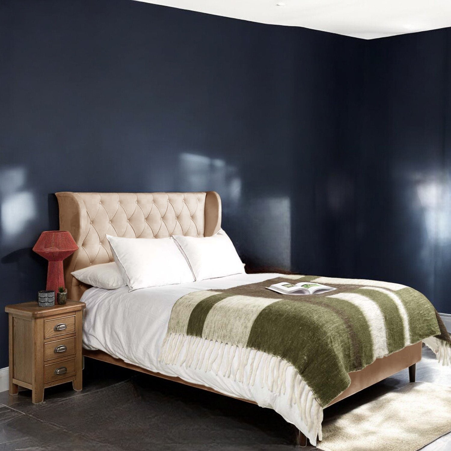 Lucille Double Bed - Cream