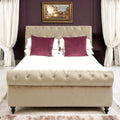 Chloe Double Bed - Cream