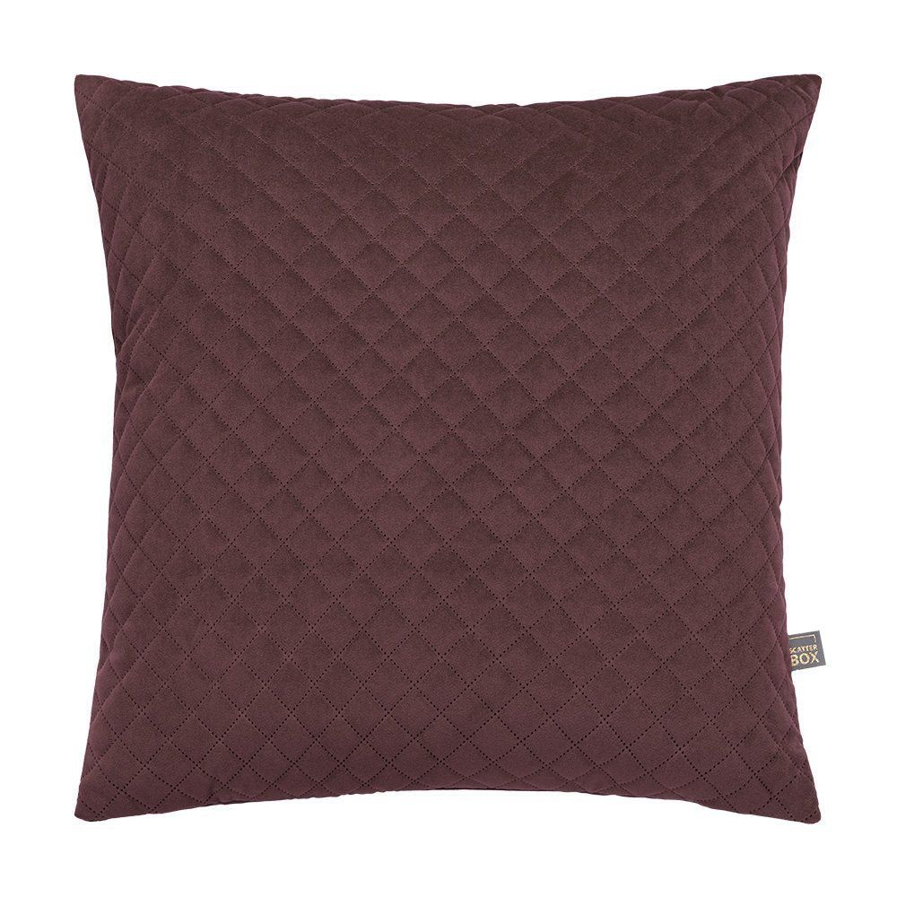 Erin Diamond Aubergine Cushion 50x50cm