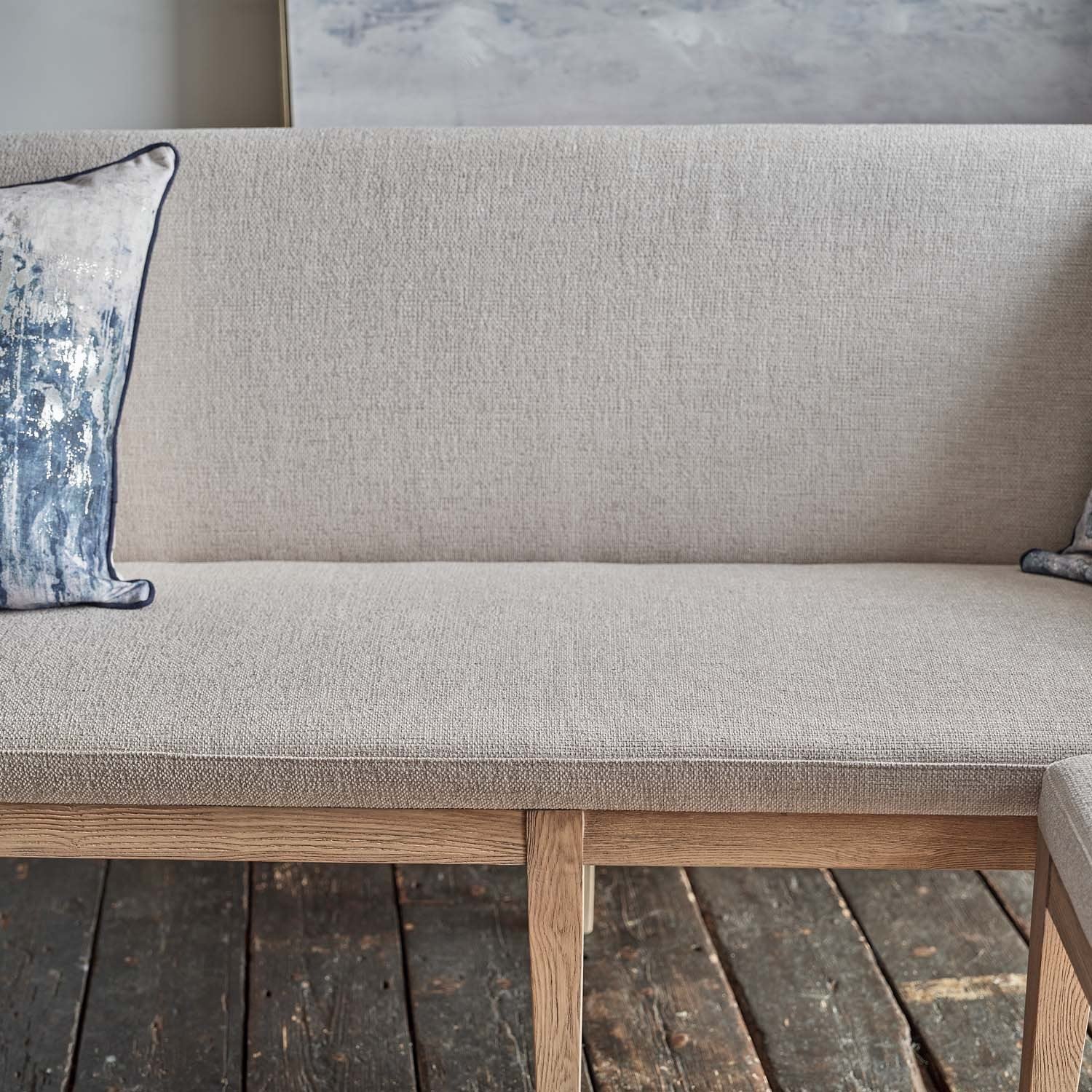 Hampton Grey Corner Bench - Left Hand Facing