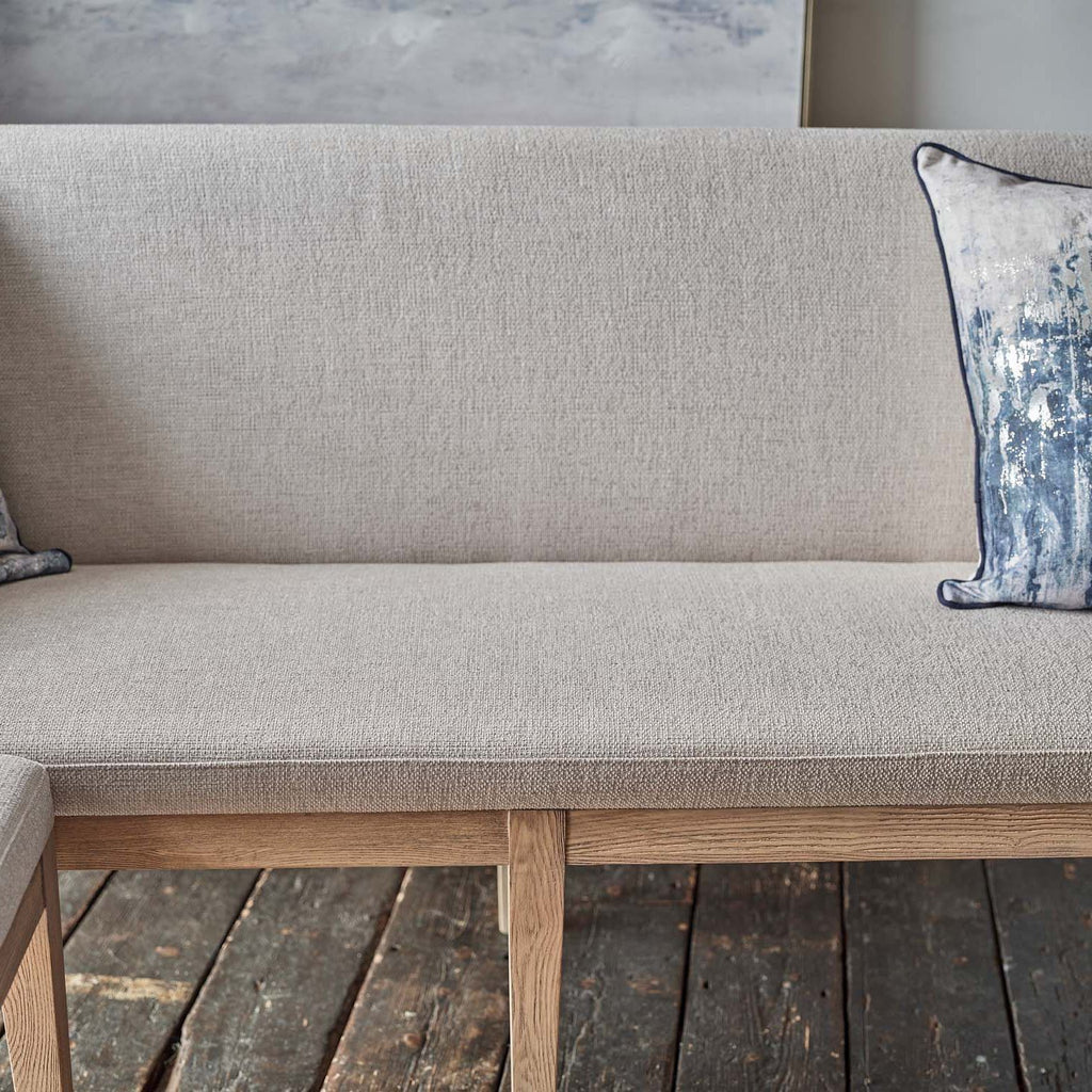 Hampton Grey Corner Bench - Right Hand Facing