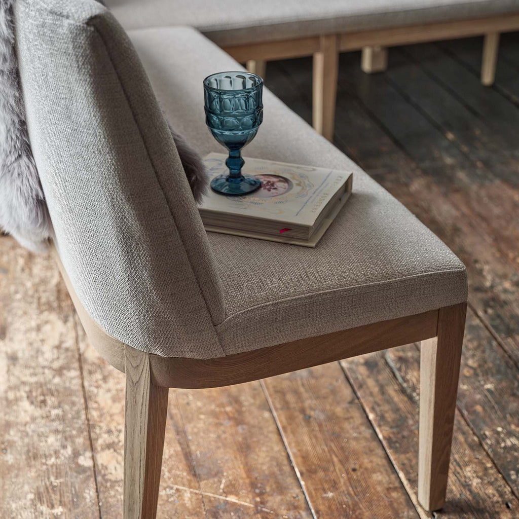 Hampton Grey Corner Bench - Right Hand Facing