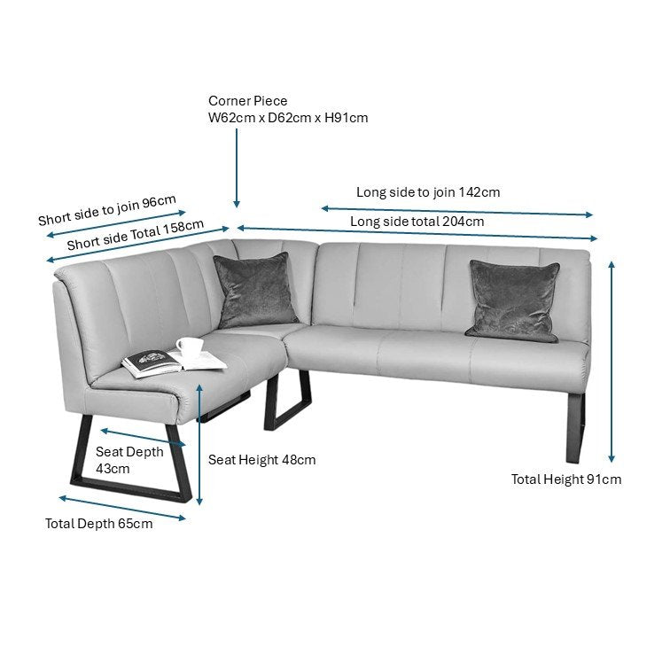 Sonoma Corner Bench in Putty