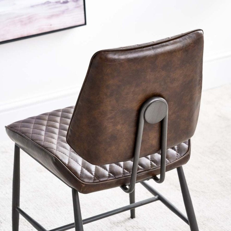 Soho Dining Table 200cm & 6 Digby Dining Chairs - Dark Brown