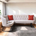 Frampton Corner Bench - White (Right Hand Facing)