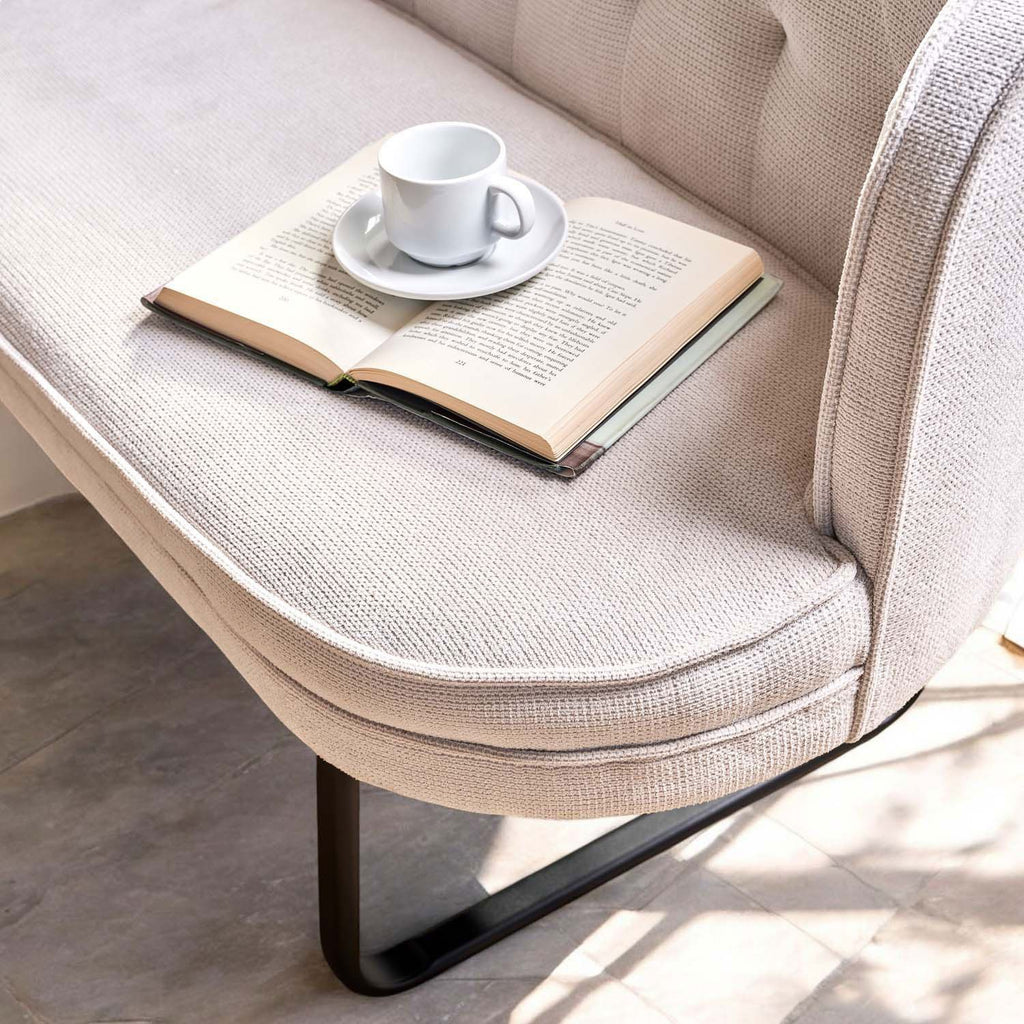 Frampton Corner Bench - White (Right Hand Facing)