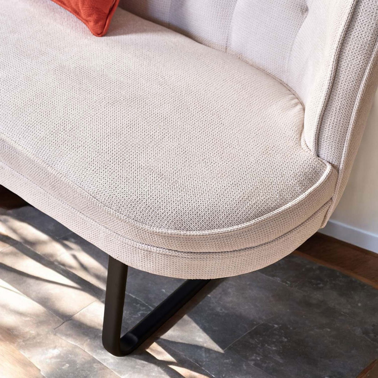 Frampton Corner Bench - White (Right Hand Facing)