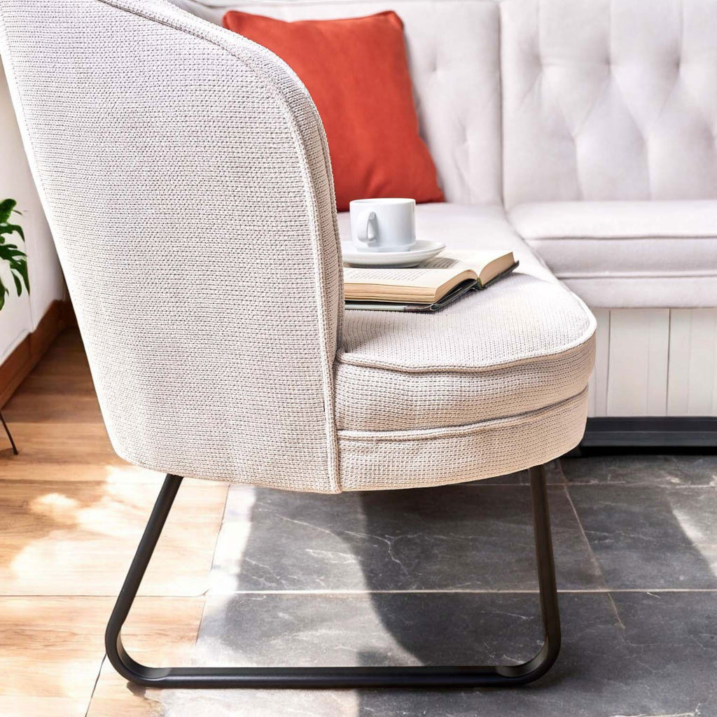 Frampton Corner Bench - White (Right Hand Facing)