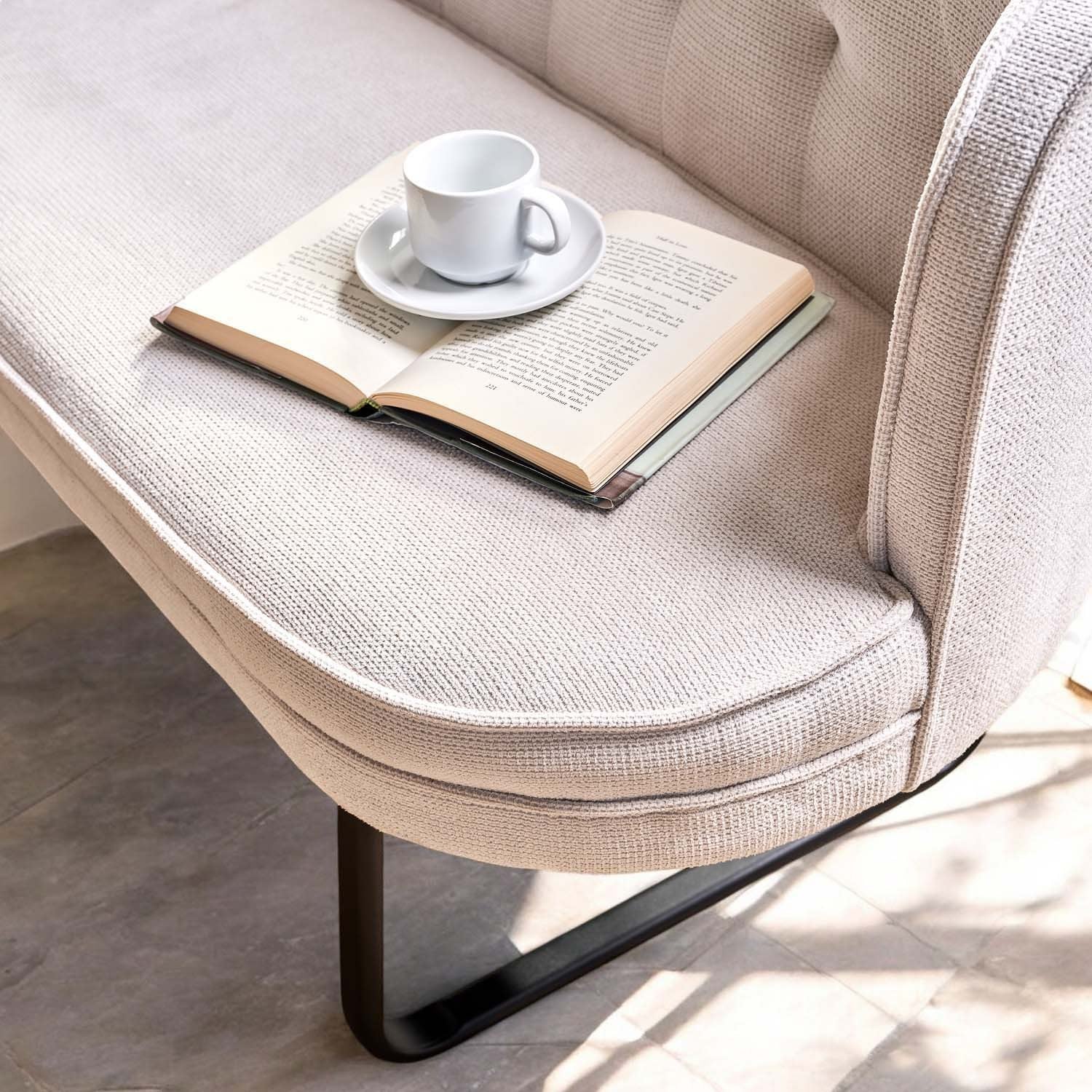 Frampton Corner Bench - White (Left Hand Facing)