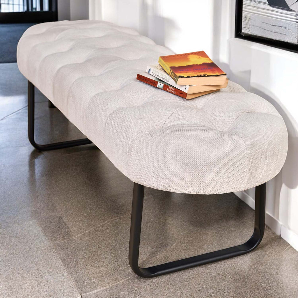 Frampton Flat Bench White