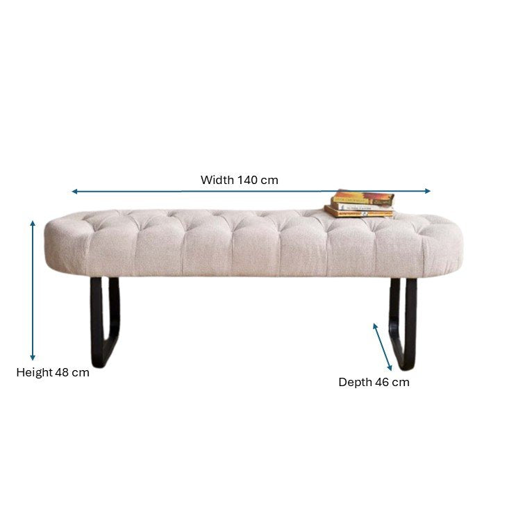 Frampton Flat Bench White