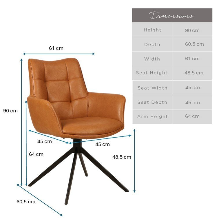 Jill Spice Tan Dining Chair