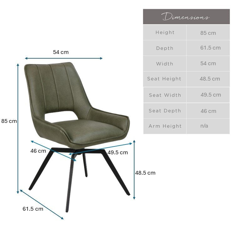 Lily Olive Green Dining Chair