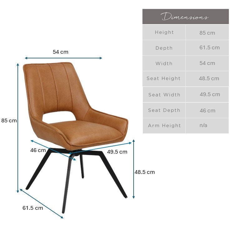 Lily Spice Tan Dining Chair