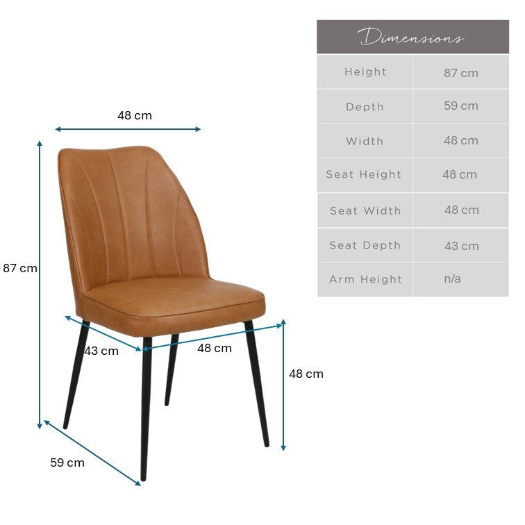 Walton Spice Tan Dining Chair (Set of 2)