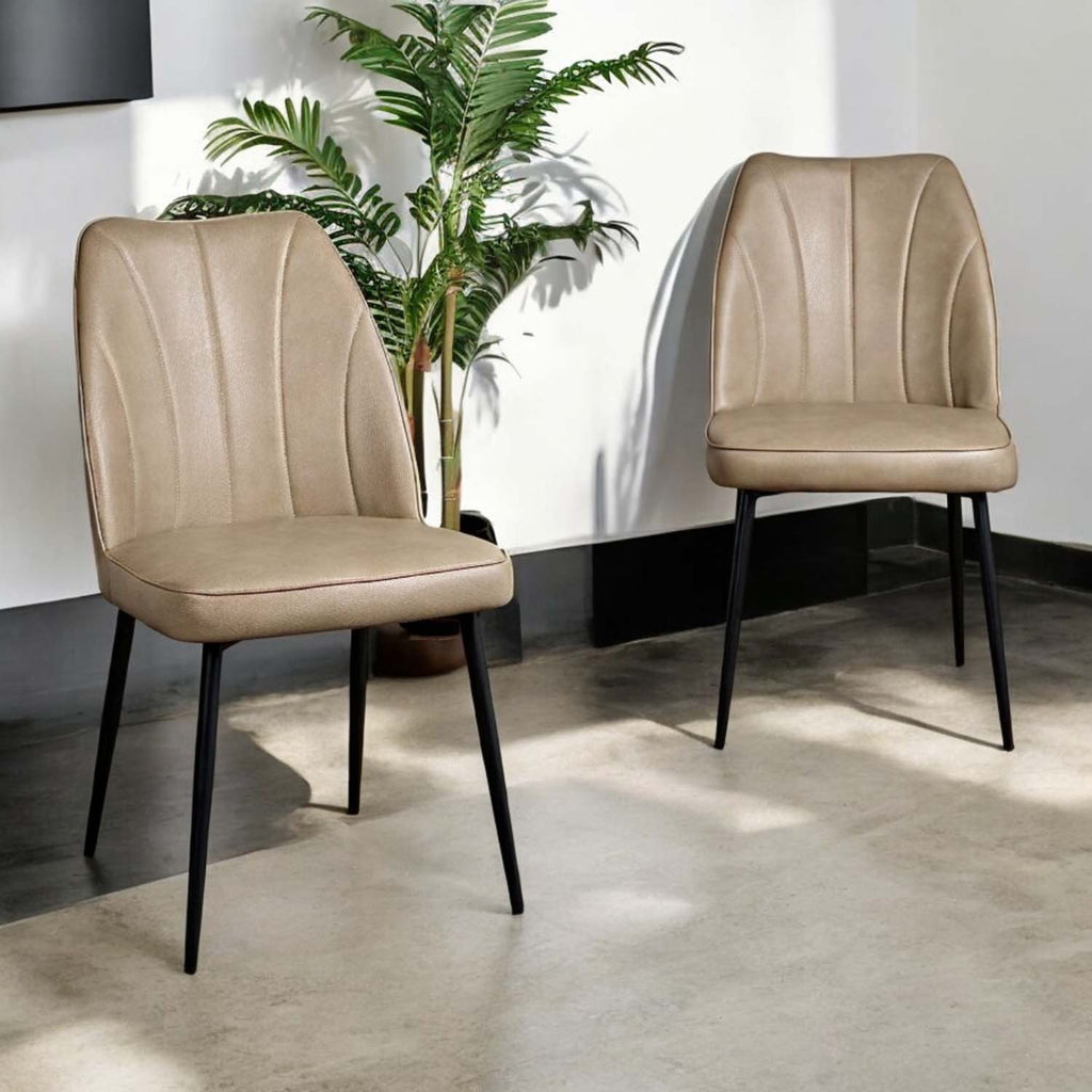 Walton Mushroom Brown Dining Chair (Set of 2)
