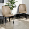 Walton Mushroom Brown Dining Chair (Set of 2)