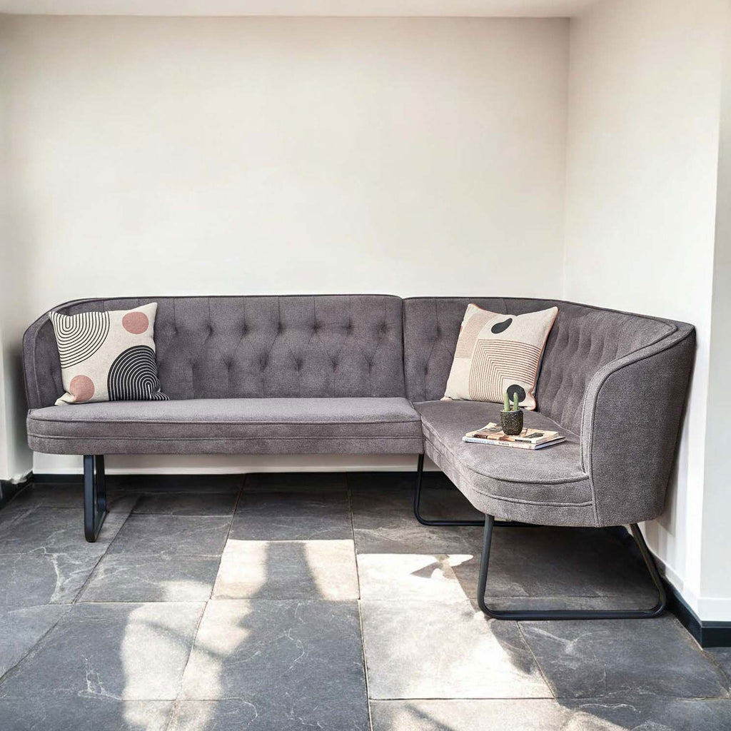 Frampton Corner Bench - Anthracite (Left Hand Facing)