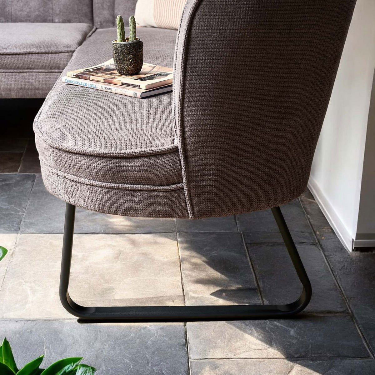 Frampton Corner Bench - Anthracite (Left Hand Facing)
