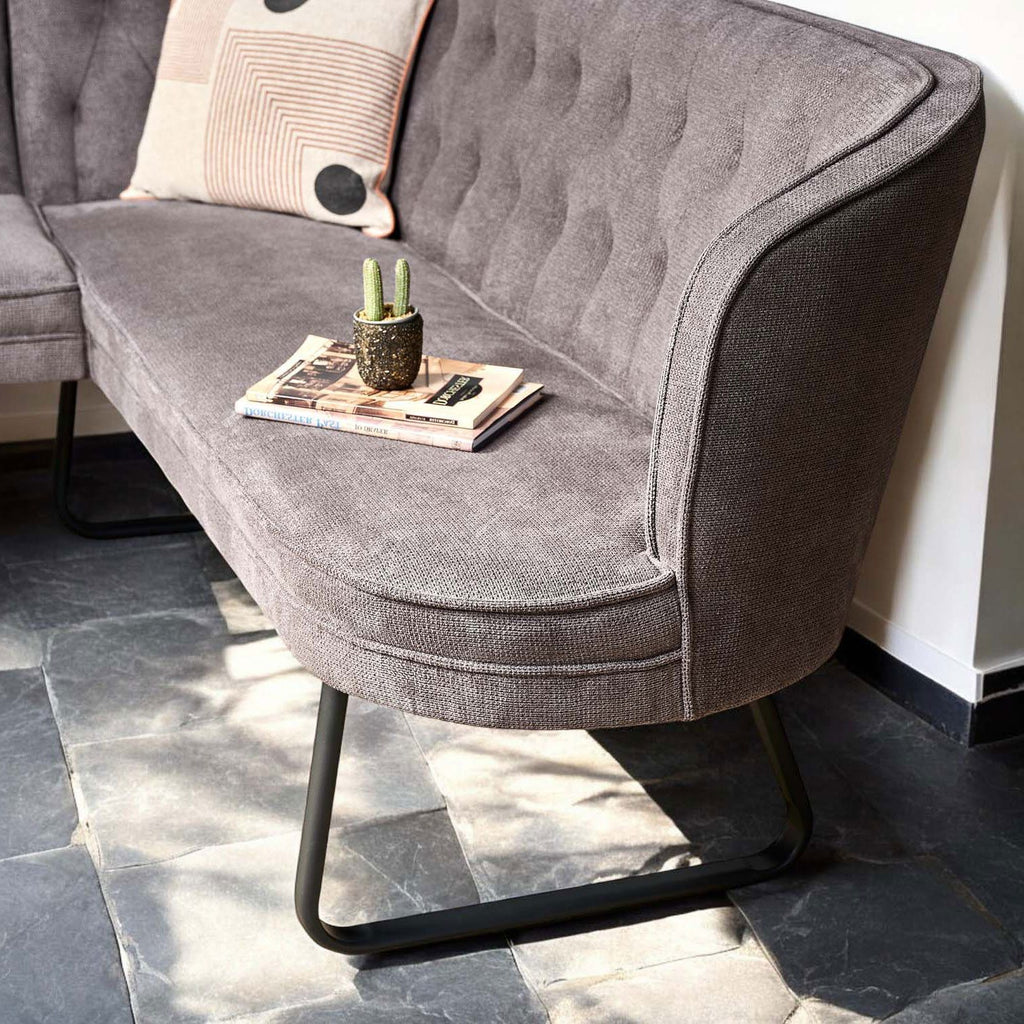 Frampton Corner Bench - Anthracite (Left Hand Facing)