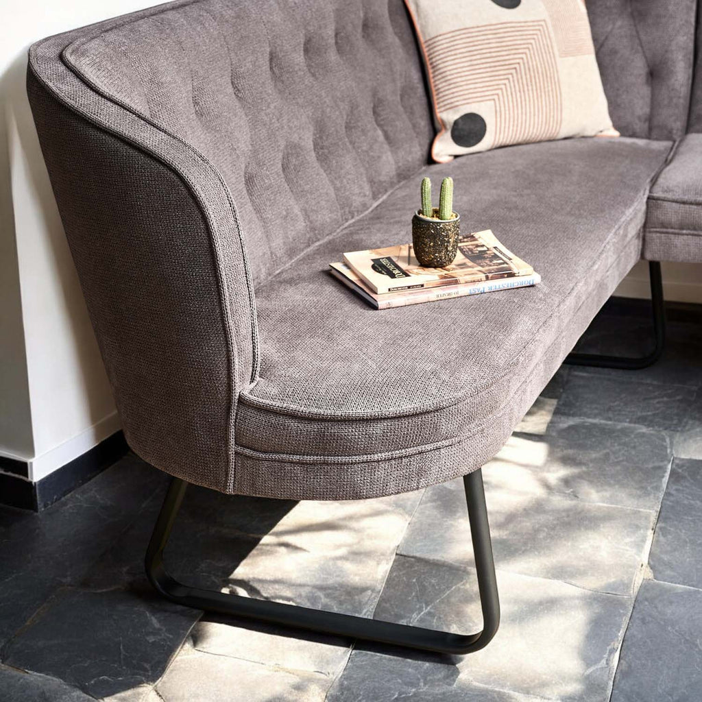 Frampton Corner Bench - Anthracite (Right Hand Facing)