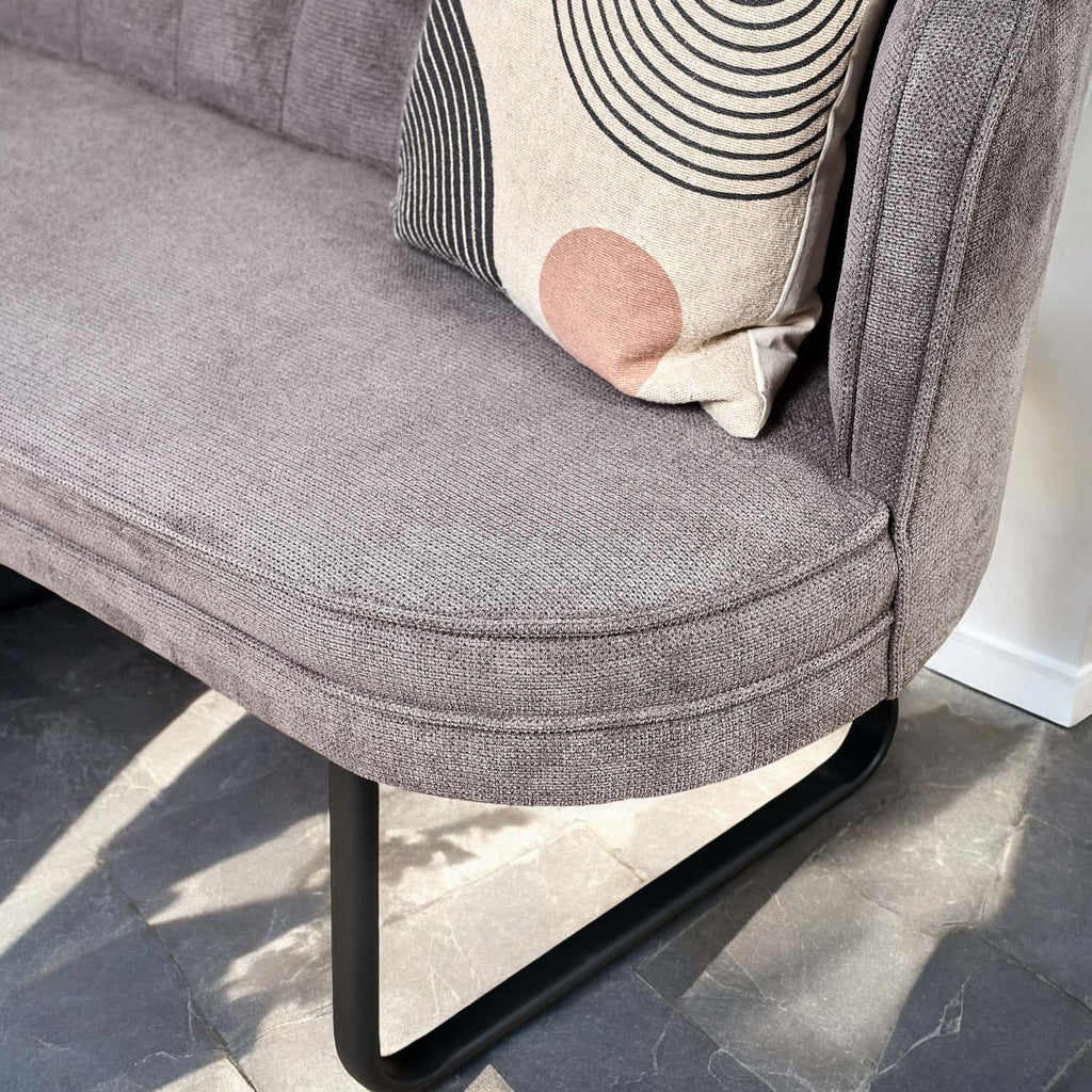 Frampton Corner Bench - Anthracite (Right Hand Facing)
