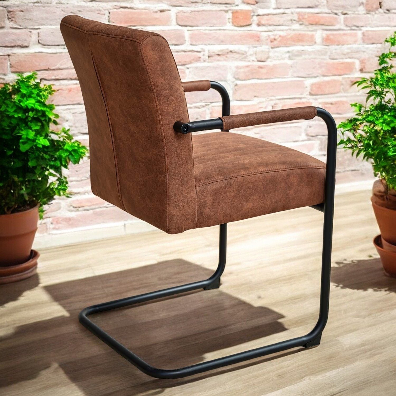 Adele Pocket Sprung Dining Chair - Tan (Set of 2)