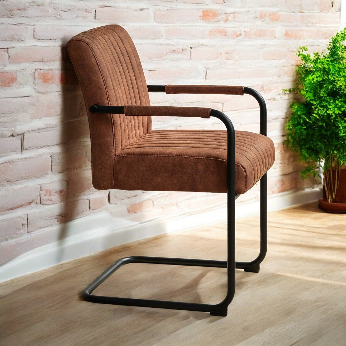 Adele Pocket Sprung Dining Chair - Tan (Set of 2)
