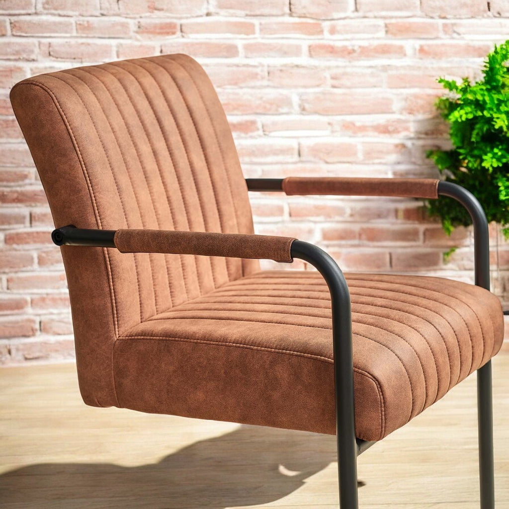 Adele Pocket Sprung Dining Chair - Tan (Set of 2)
