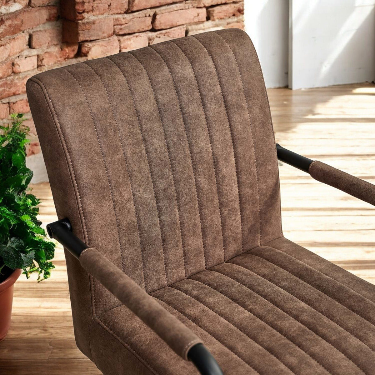 Adele Pocket Sprung Dining Chair - Light Brown (Set of 2)