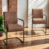 Adele Pocket Sprung Dining Chair - Light Brown (Set of 2)