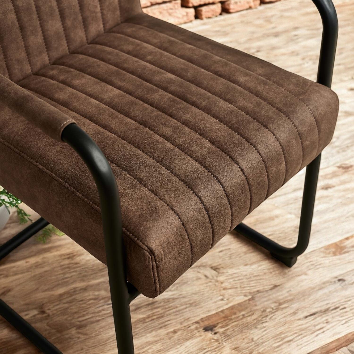 Adele Pocket Sprung Dining Chair - Light Brown (Set of 2)