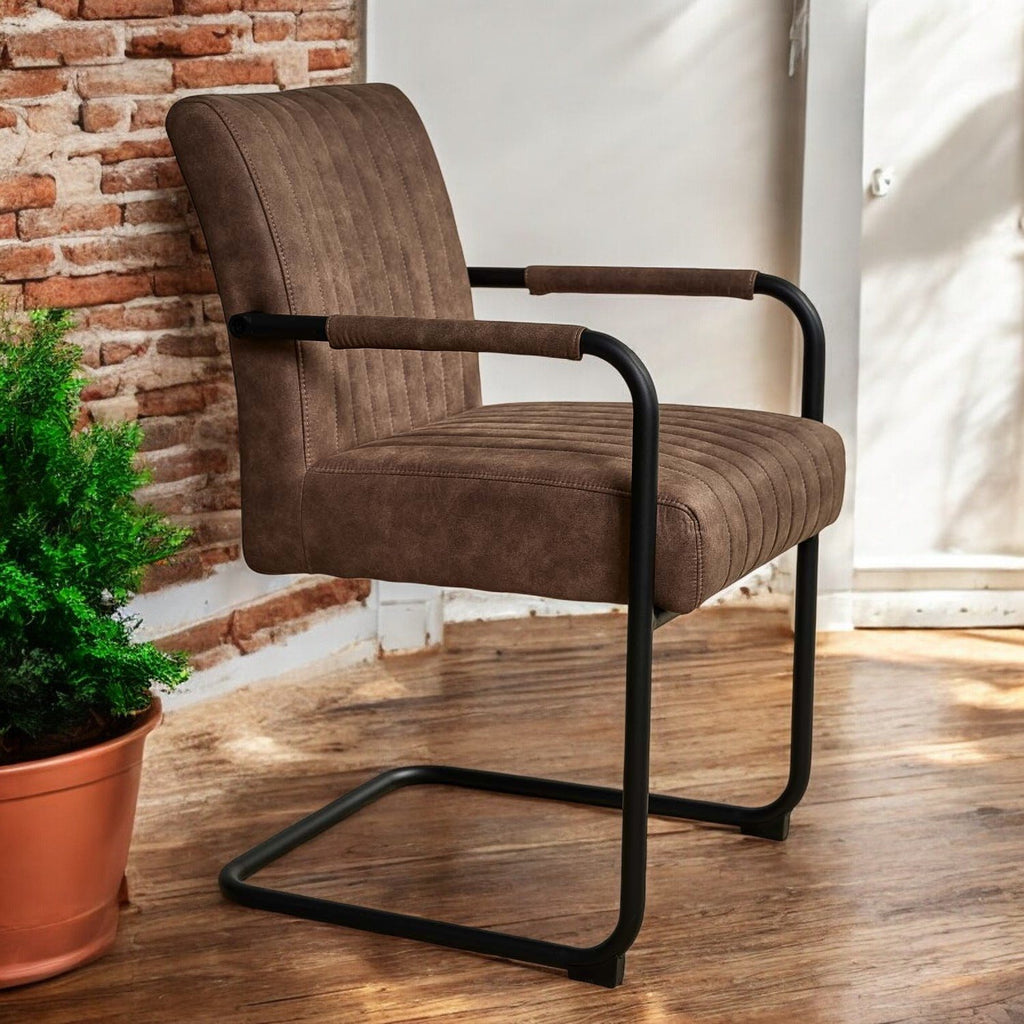Adele Pocket Sprung Dining Chair - Light Brown (Set of 2)